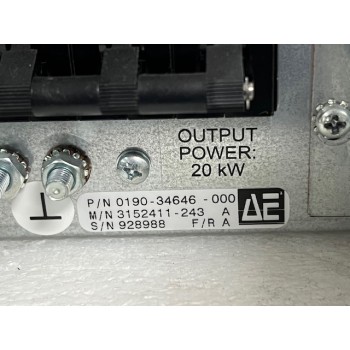 AMAT 0190-34646 AE 3152411-243 20KW DC Power Supply